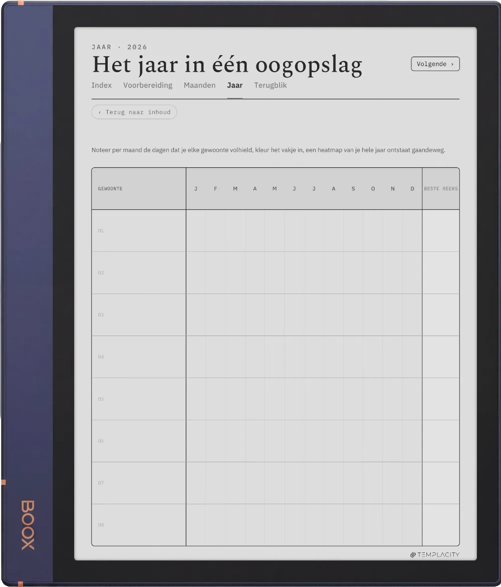 The Planner · Habit Tracker Boox Note Air2 pagina 3