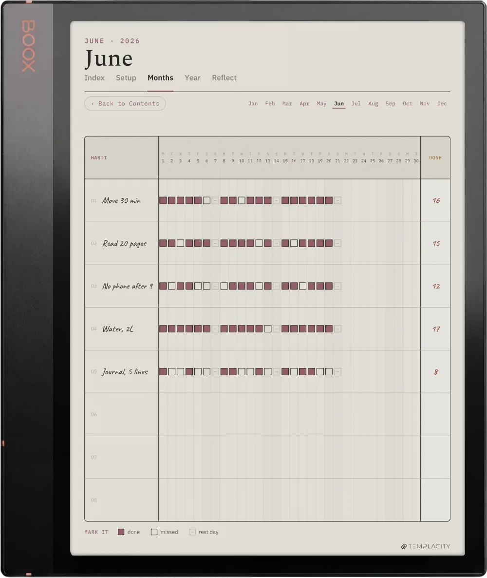 The Planner on the Boox Note Air3 C
