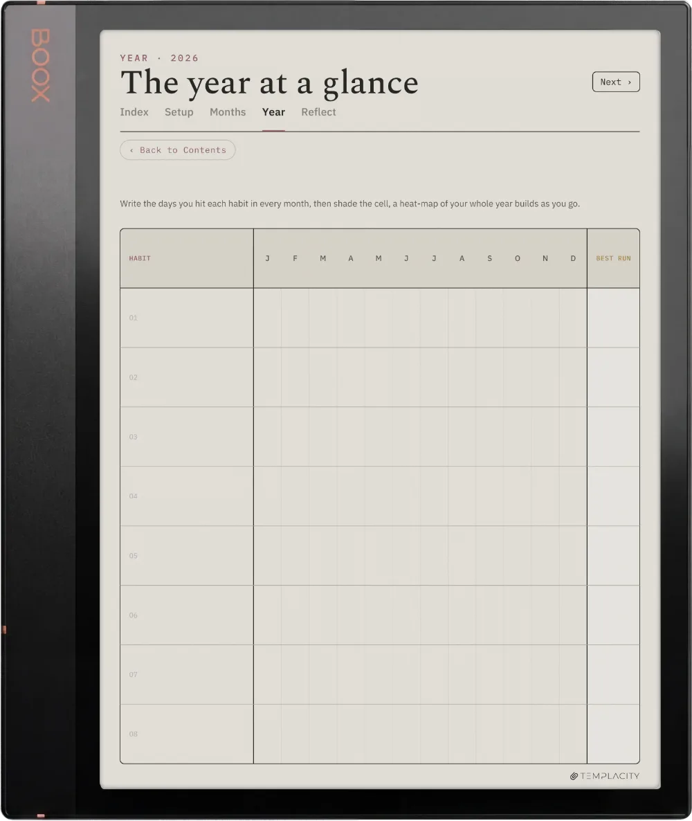 The Planner · Habit Tracker Boox Note Air3 C page 3