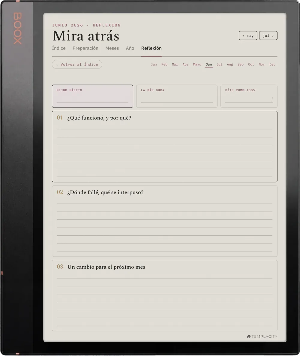 The Planner · Seguimiento de hábitos Boox Note Air3 C página 5