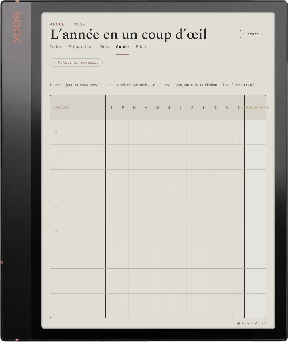 The Planner · Habit Tracker Boox Note Air3 C page 3