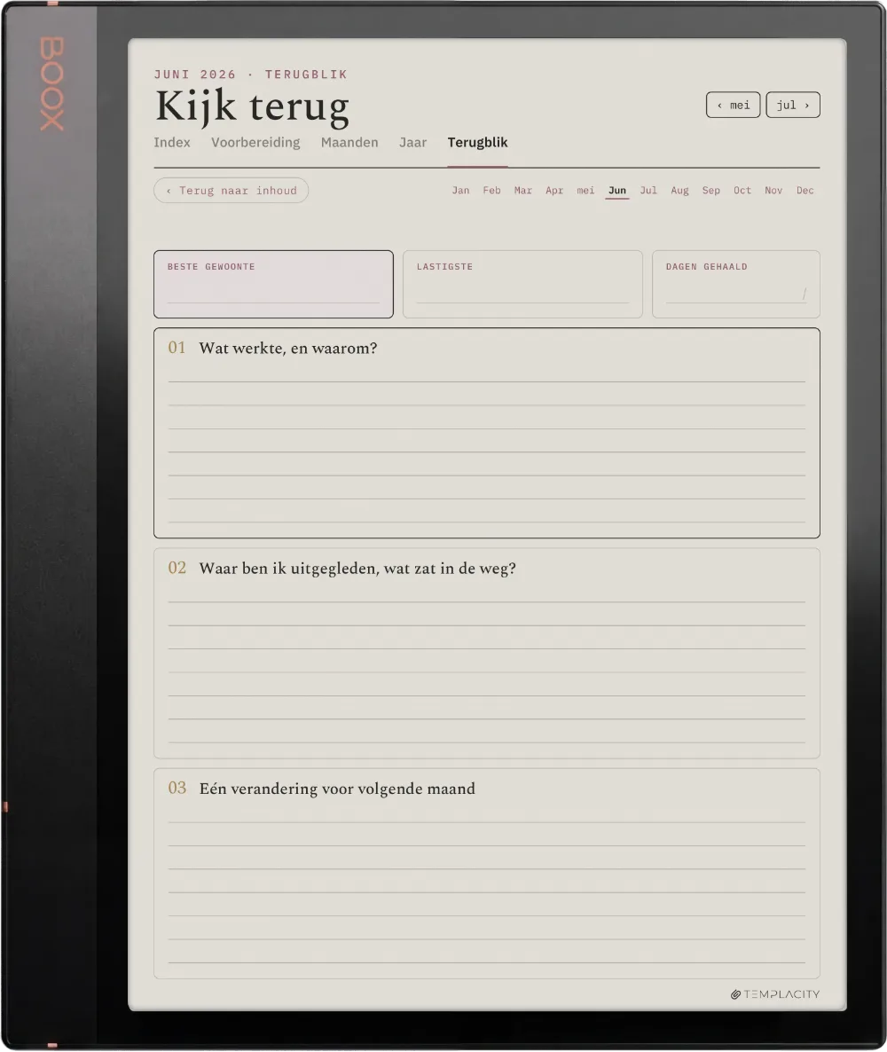 The Planner · Habit Tracker Boox Note Air3 C pagina 5