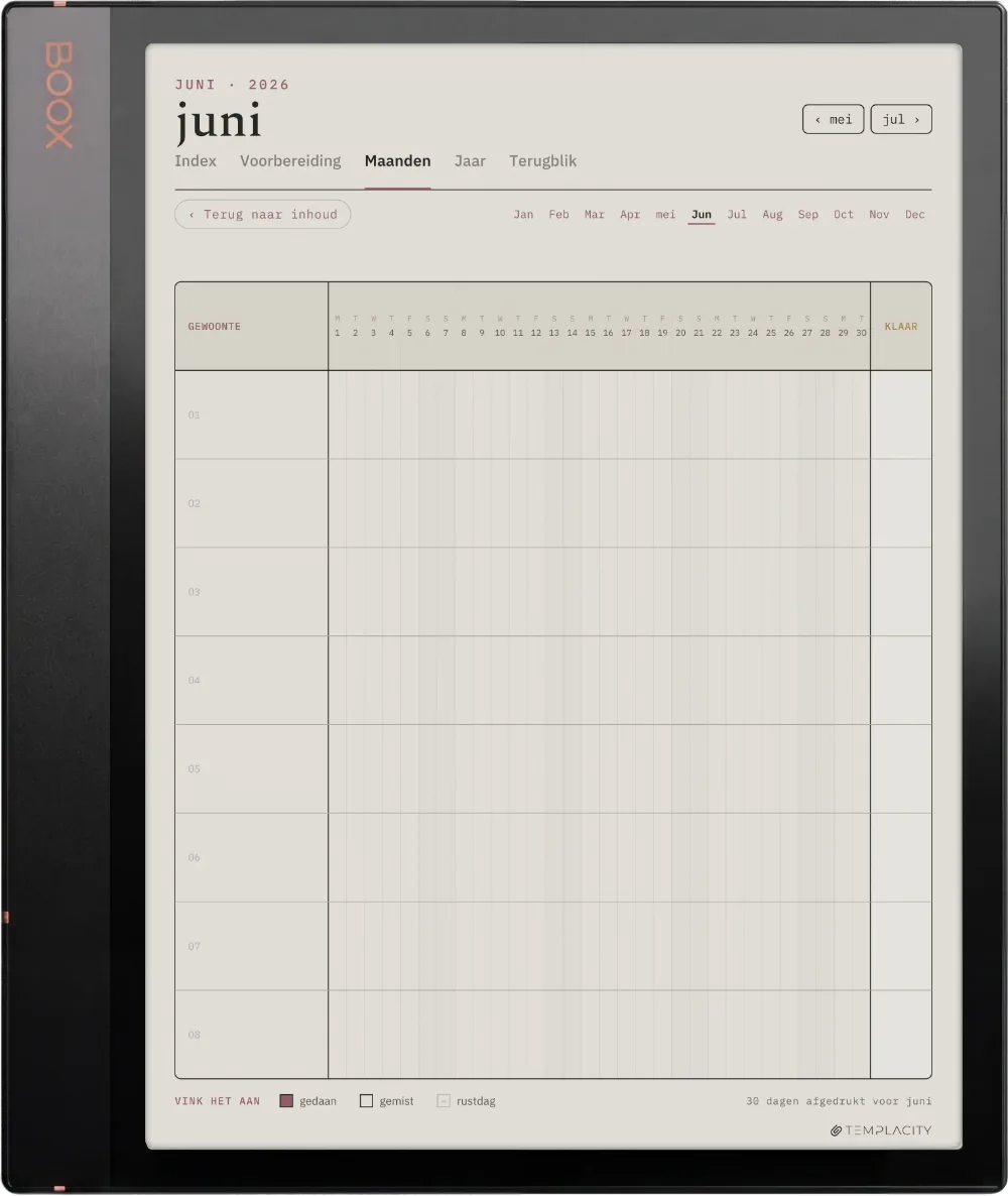 The Planner De maand
