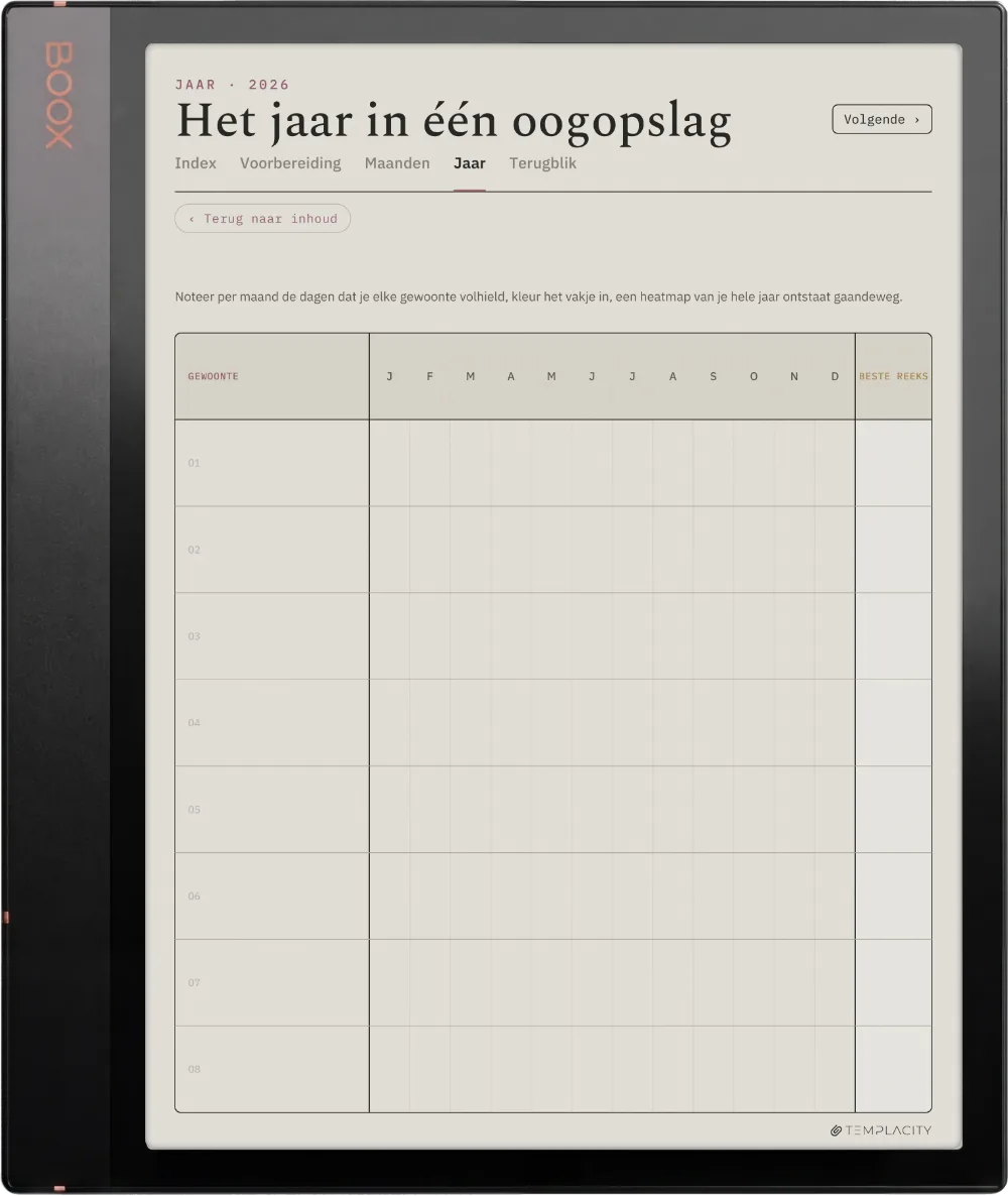 The Planner · Habit Tracker Boox Note Air3 C pagina 3