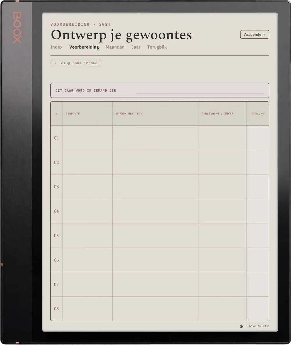 The Planner · Habit Tracker Boox Note Air3 C pagina 4