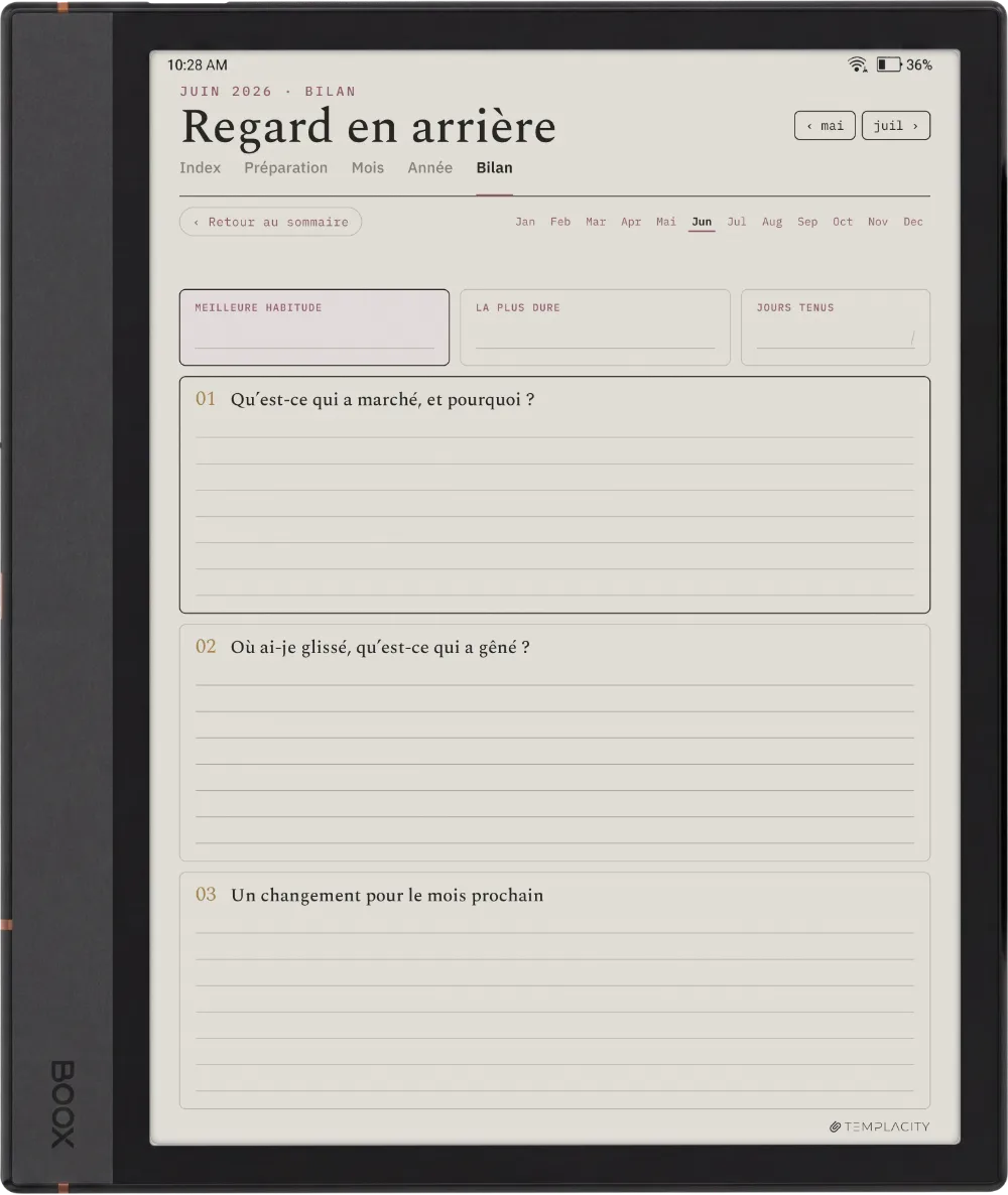 The Planner · Habit Tracker Boox Note Air4 C page 5