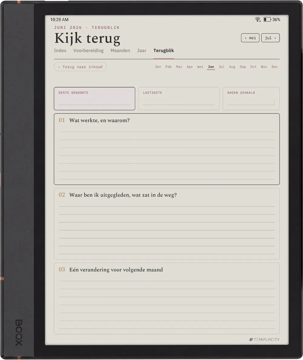 The Planner · Habit Tracker Boox Note Air4 C pagina 5