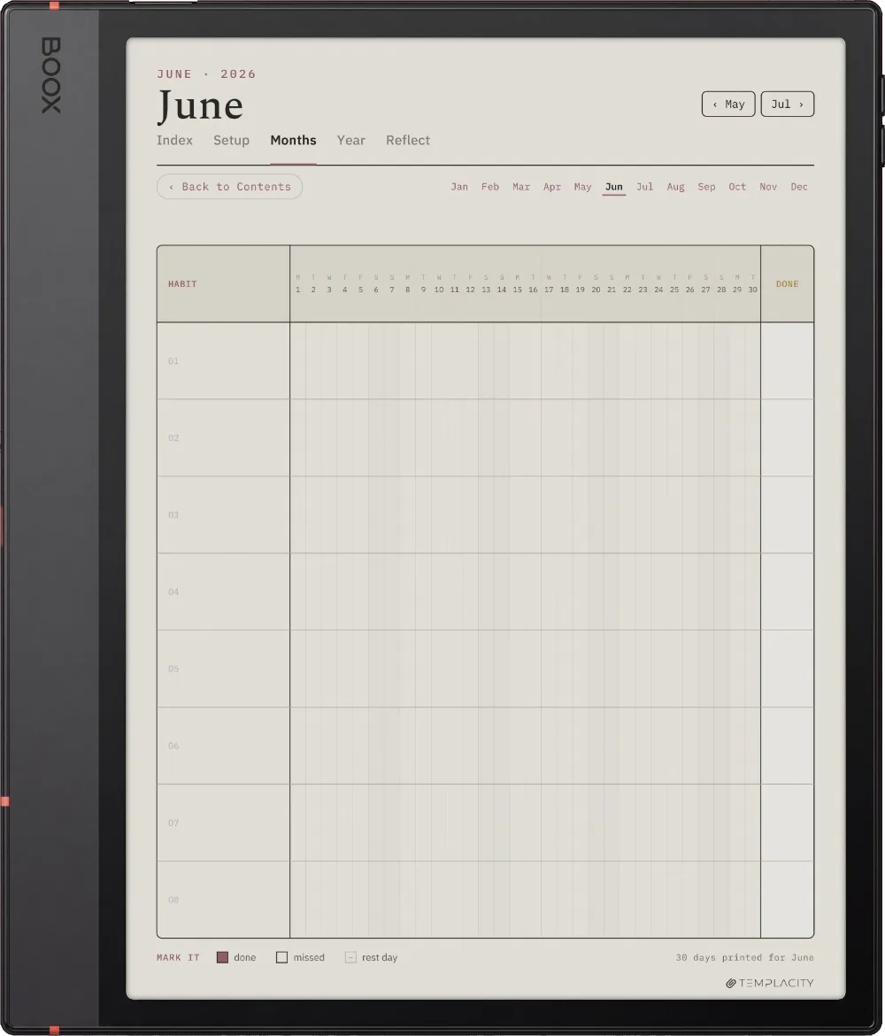 The Planner The Month