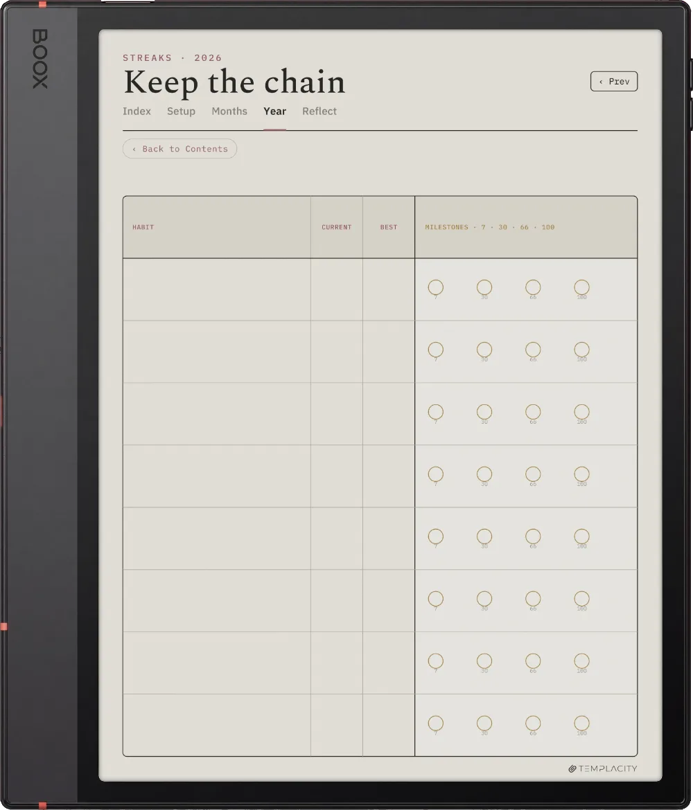 The Planner · Habit Tracker Boox Note Air5 C page 2