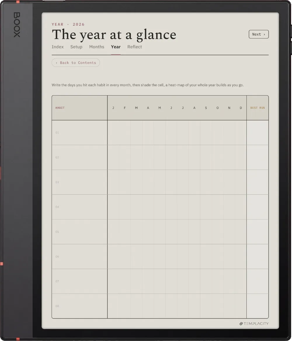 The Planner · Habit Tracker Boox Note Air5 C page 3