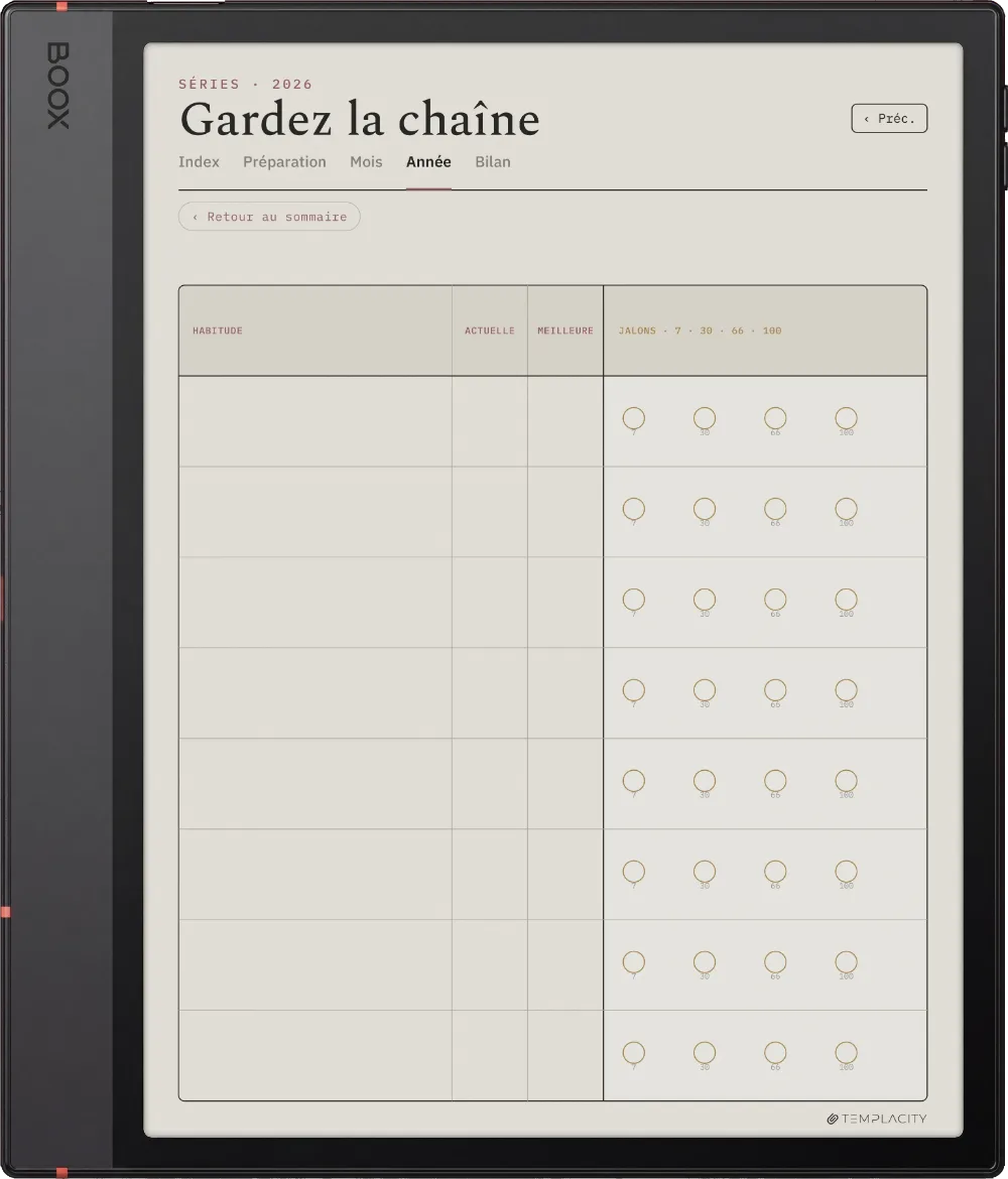 The Planner · Habit Tracker Boox Note Air5 C page 2
