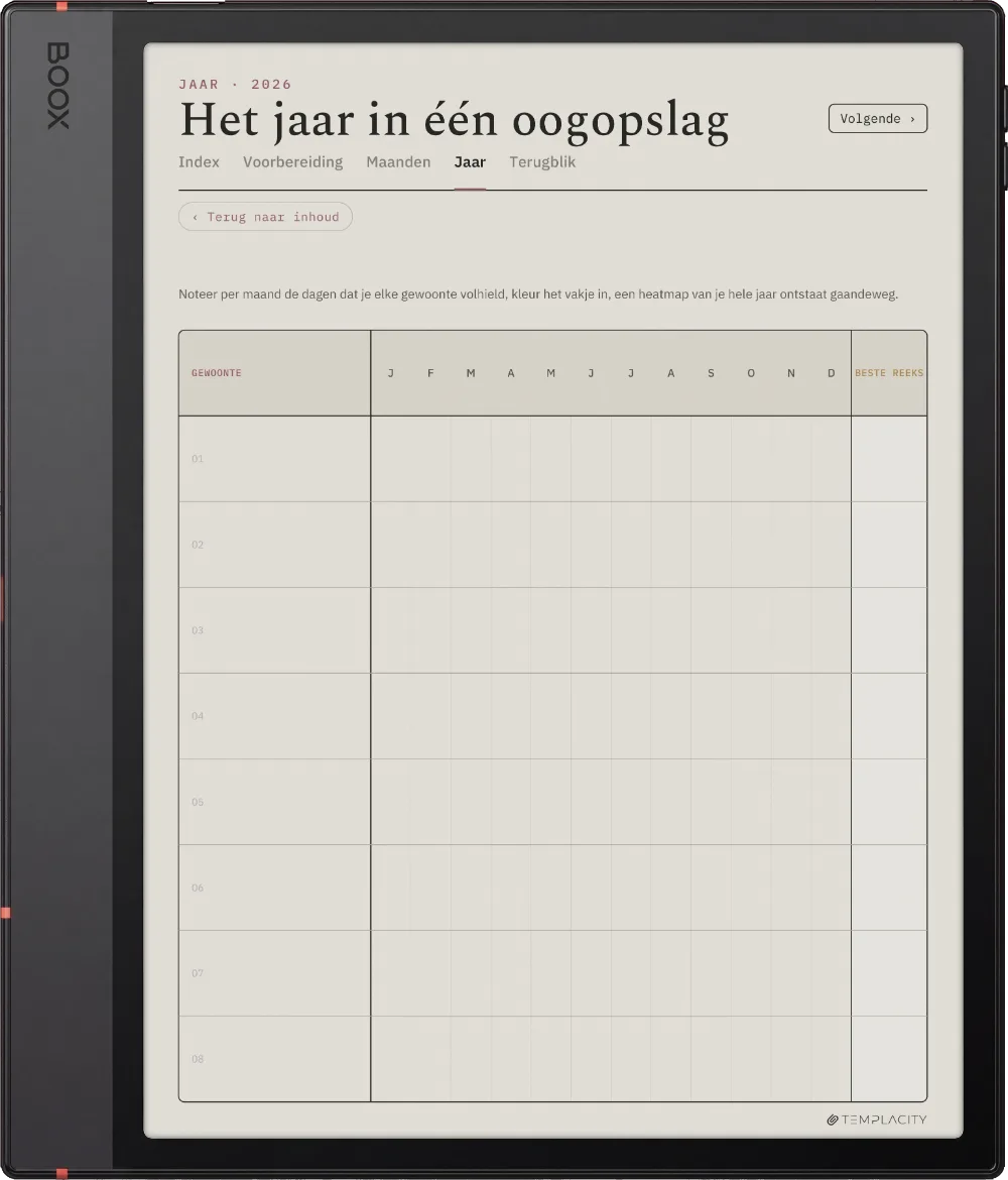 The Planner · Habit Tracker Boox Note Air5 C pagina 3