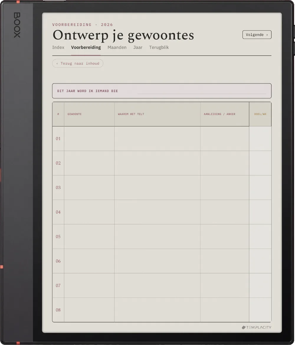 The Planner · Habit Tracker Boox Note Air5 C pagina 4