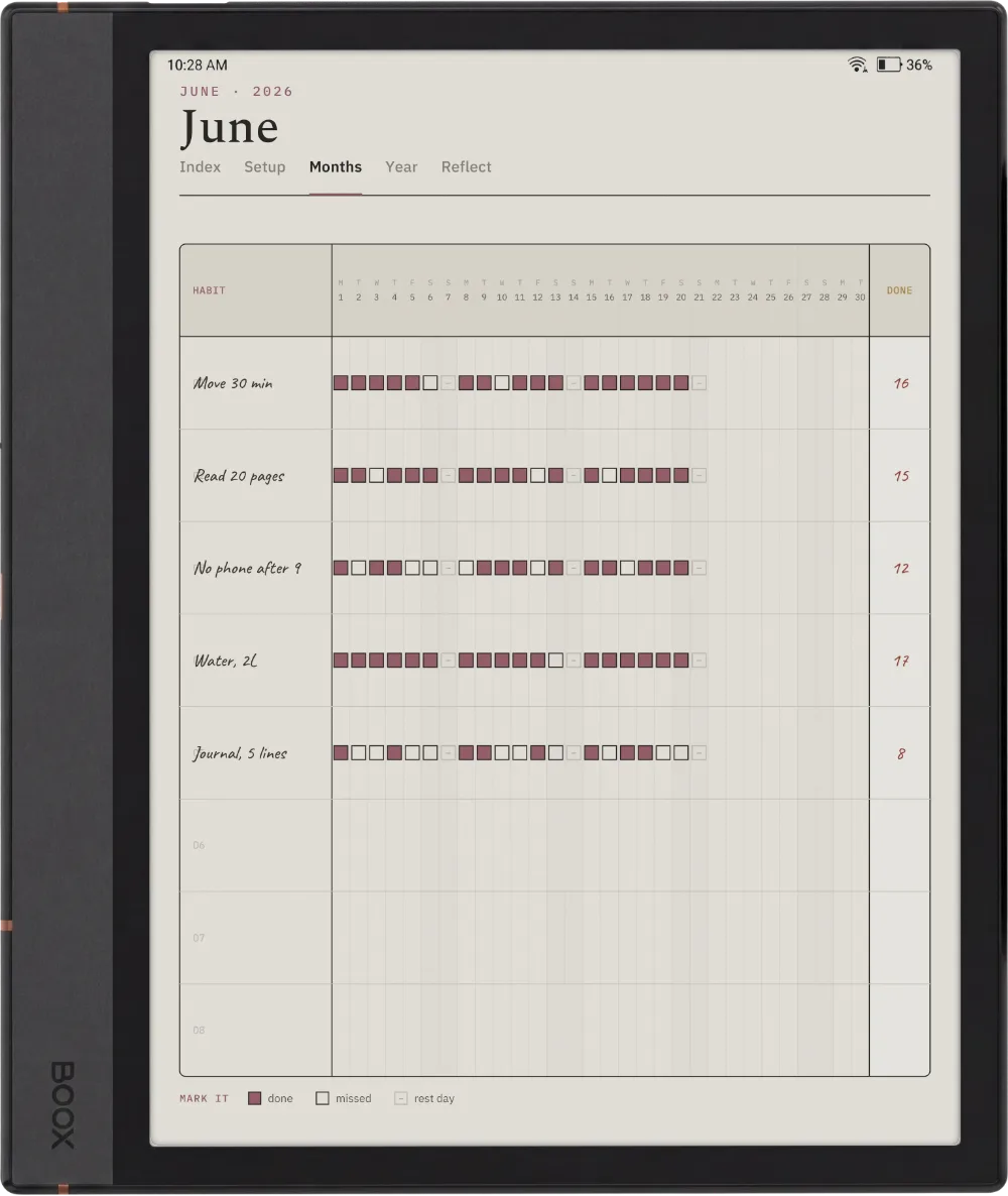 The Planner on the Boox Note Max