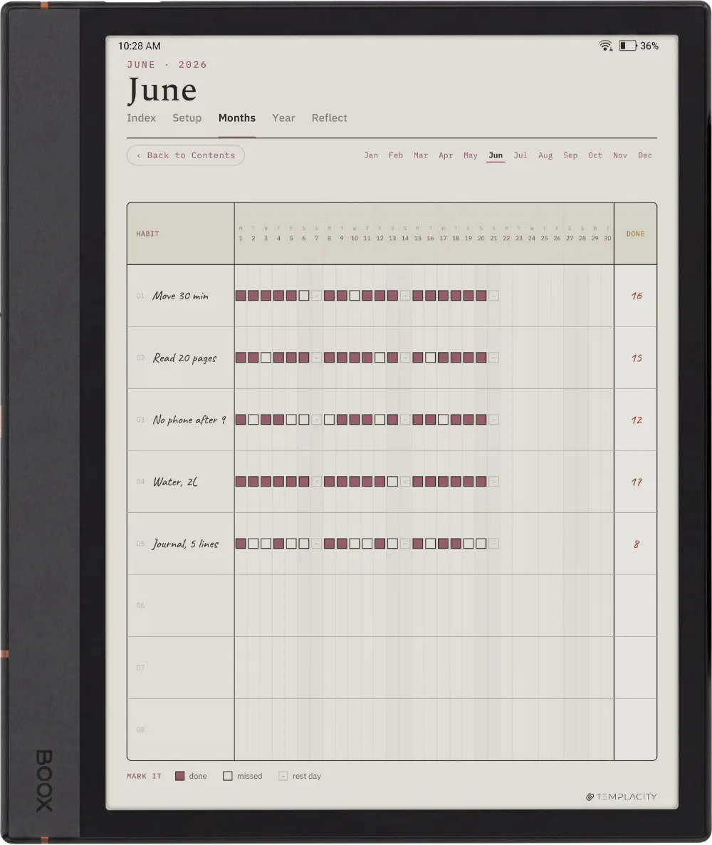 The Planner on the Boox Note Max