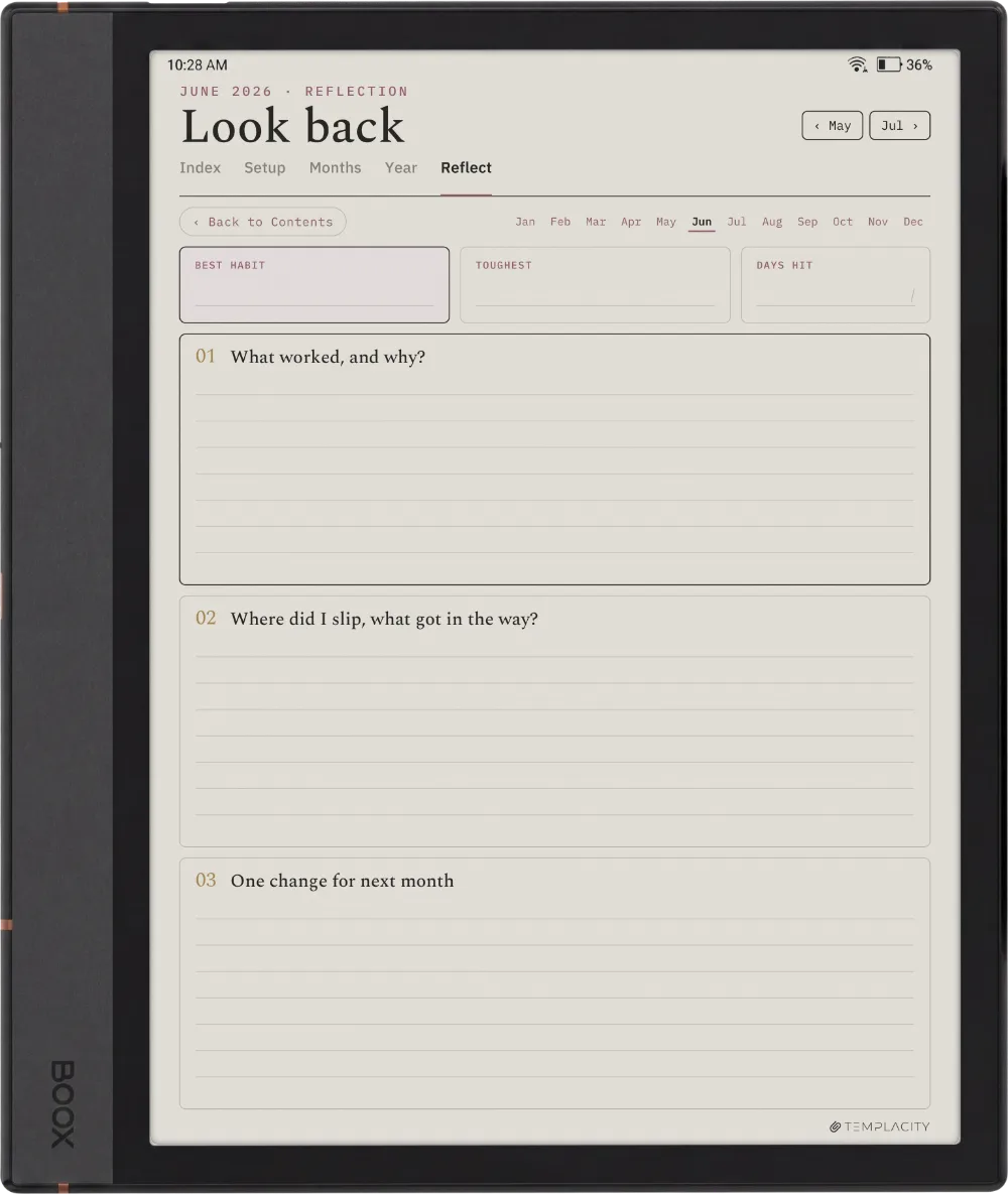 The Planner · Habit Tracker Boox Note Max page 5