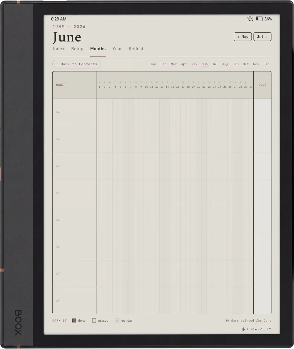 The Planner The Month