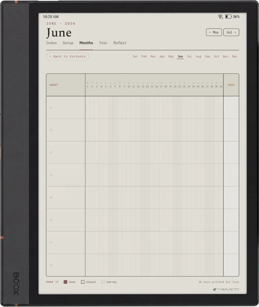 The Planner The Month