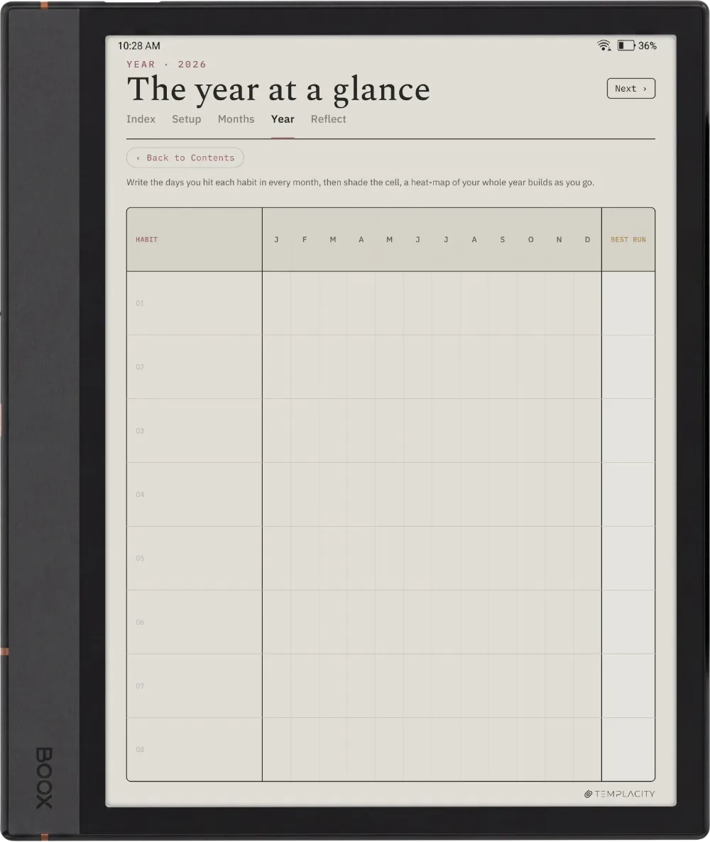 The Planner · Habit Tracker Boox Note Max page 3