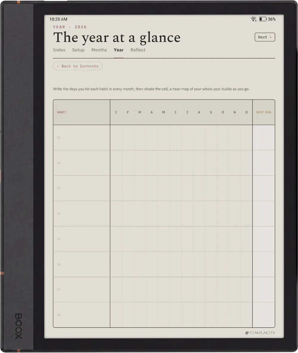 The Planner · Habit Tracker Boox Note Max page 3