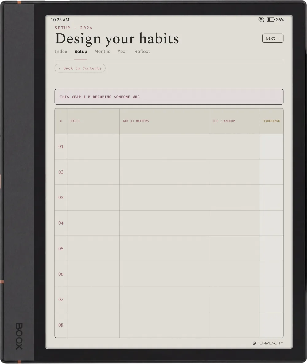 The Planner · Habit Tracker Boox Note Max page 4