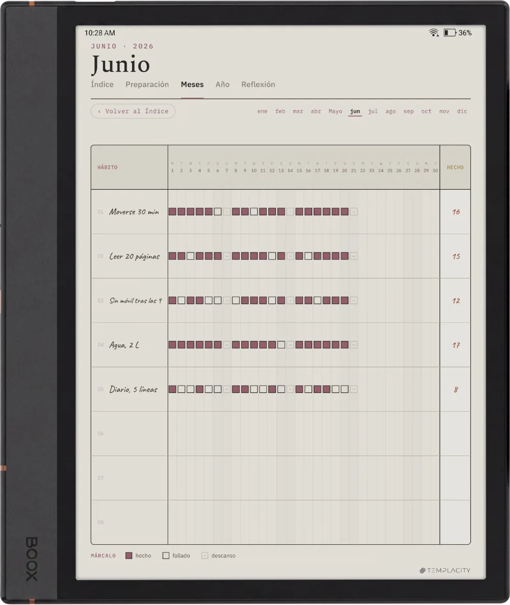 The Planner en el Boox Note Max