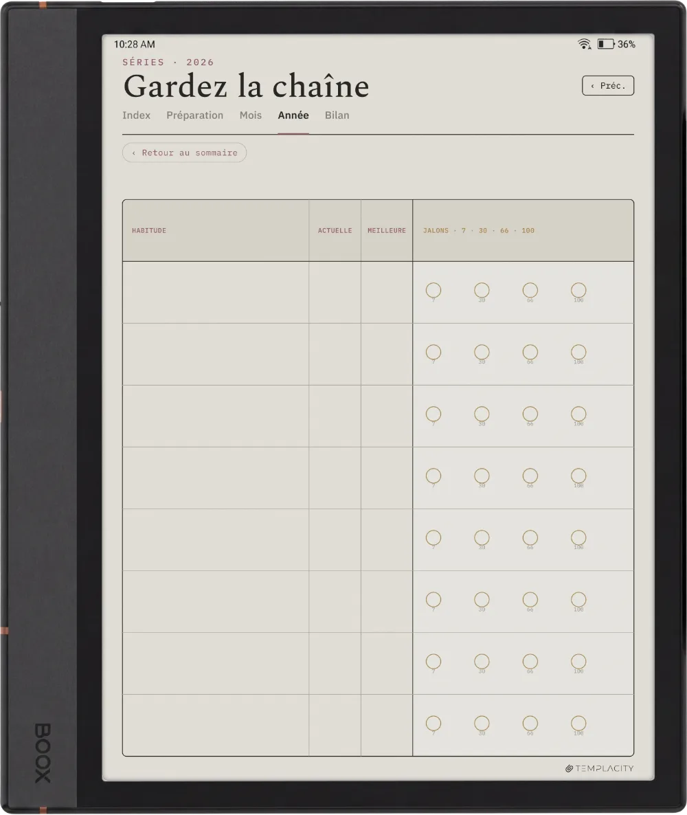 The Planner · Habit Tracker Boox Note Max page 2