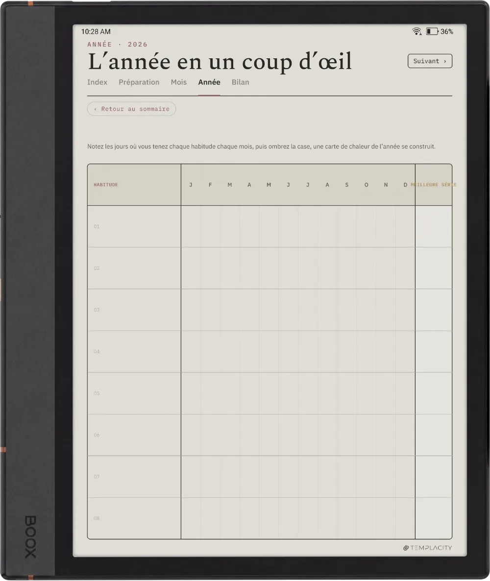The Planner · Habit Tracker Boox Note Max page 3