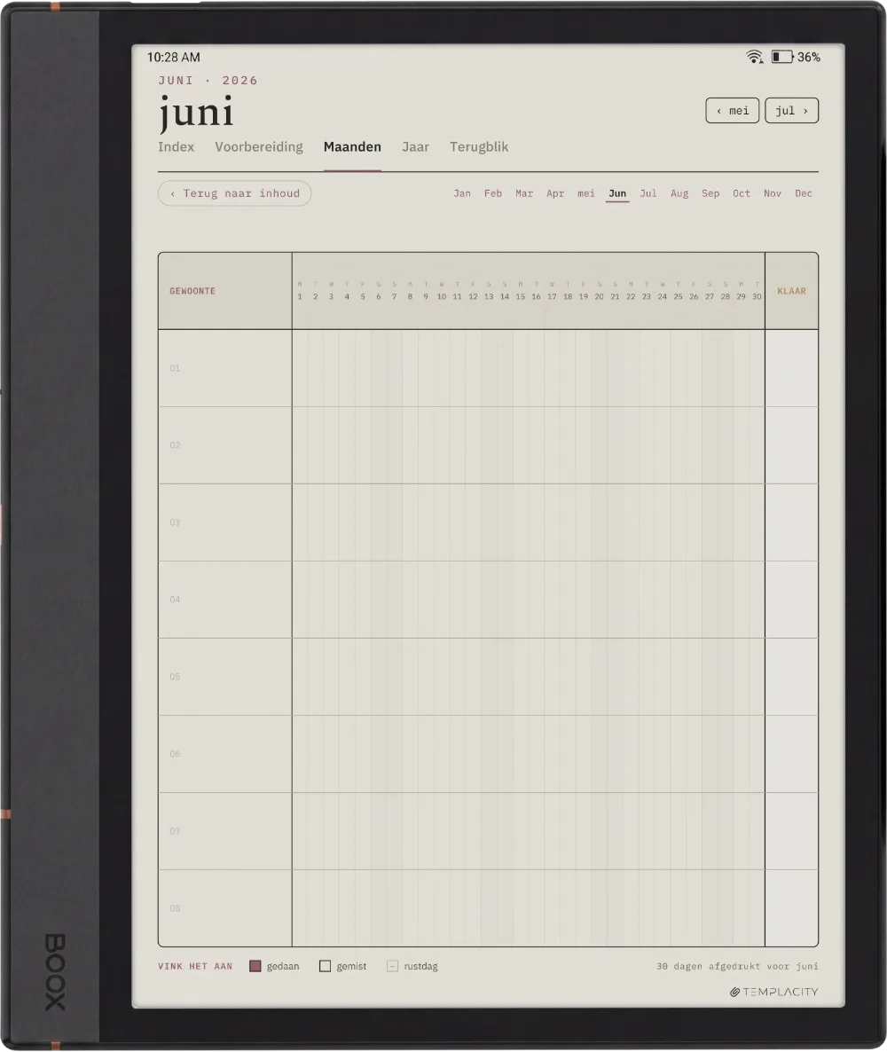 The Planner De maand