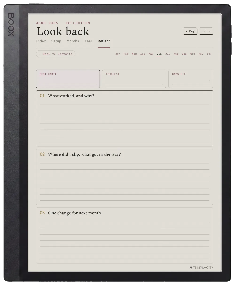 The Planner · Habit Tracker Boox Tab Ultra C Pro page 5