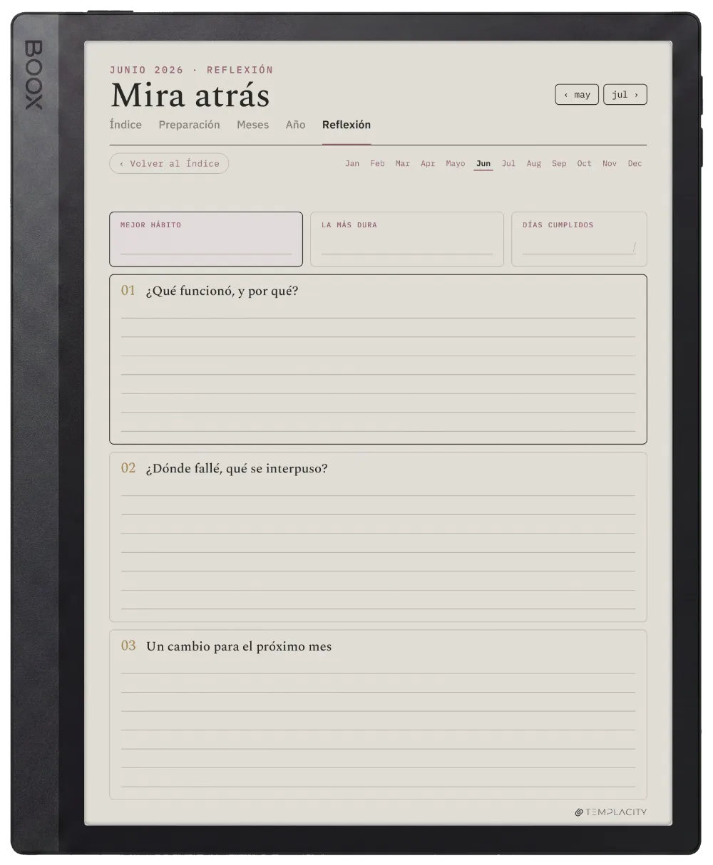 The Planner · Seguimiento de hábitos Boox Tab Ultra C Pro página 5