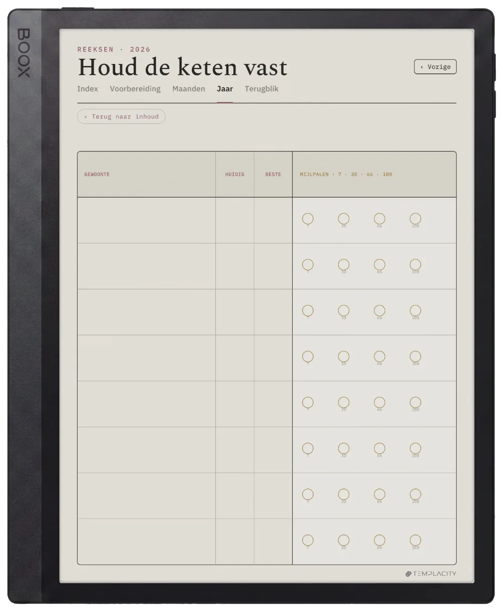The Planner · Habit Tracker Boox Tab Ultra C Pro pagina 2