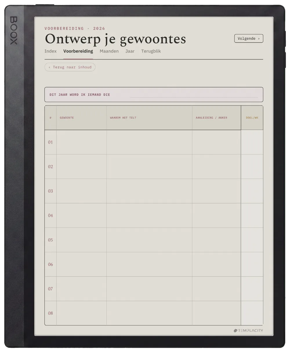 The Planner · Habit Tracker Boox Tab Ultra C Pro pagina 4