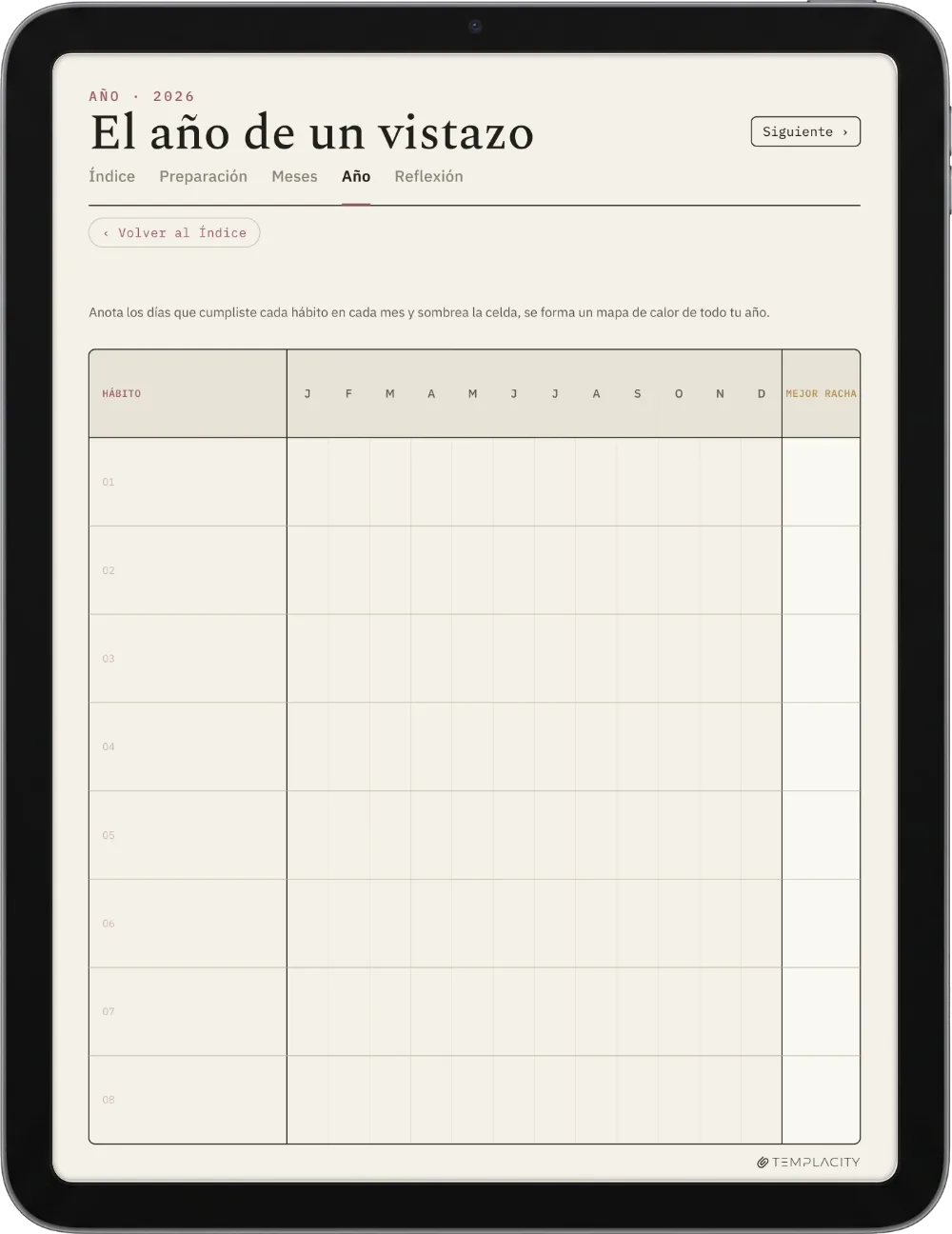 The Planner · Seguimiento de hábitos iPad página 3