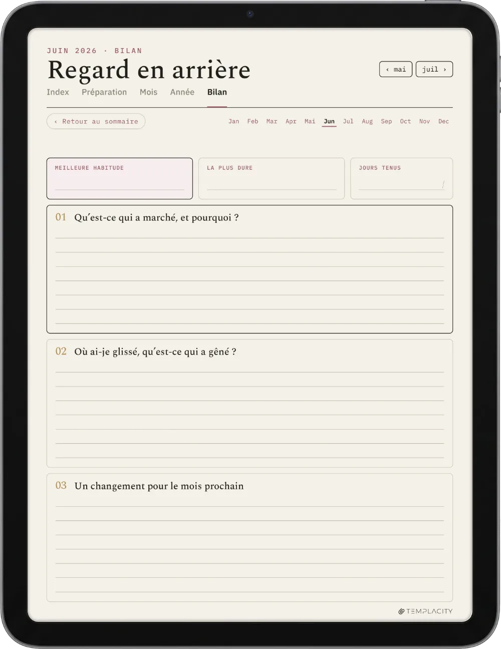 The Planner · Habit Tracker iPad page 5