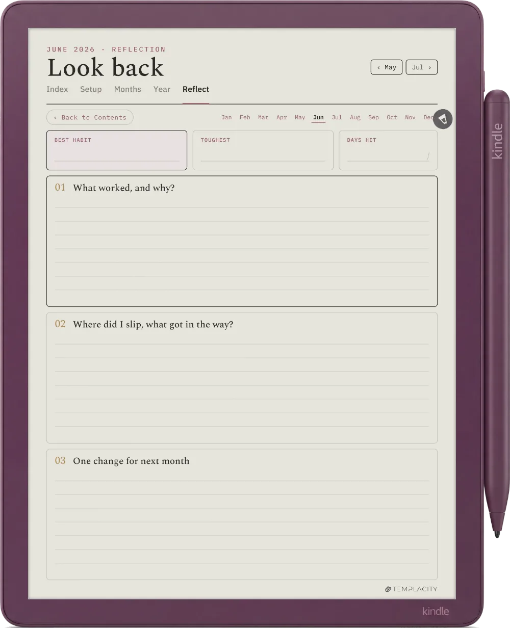 The Planner · Habit Tracker Kindle Scribe Colorsoft page 5