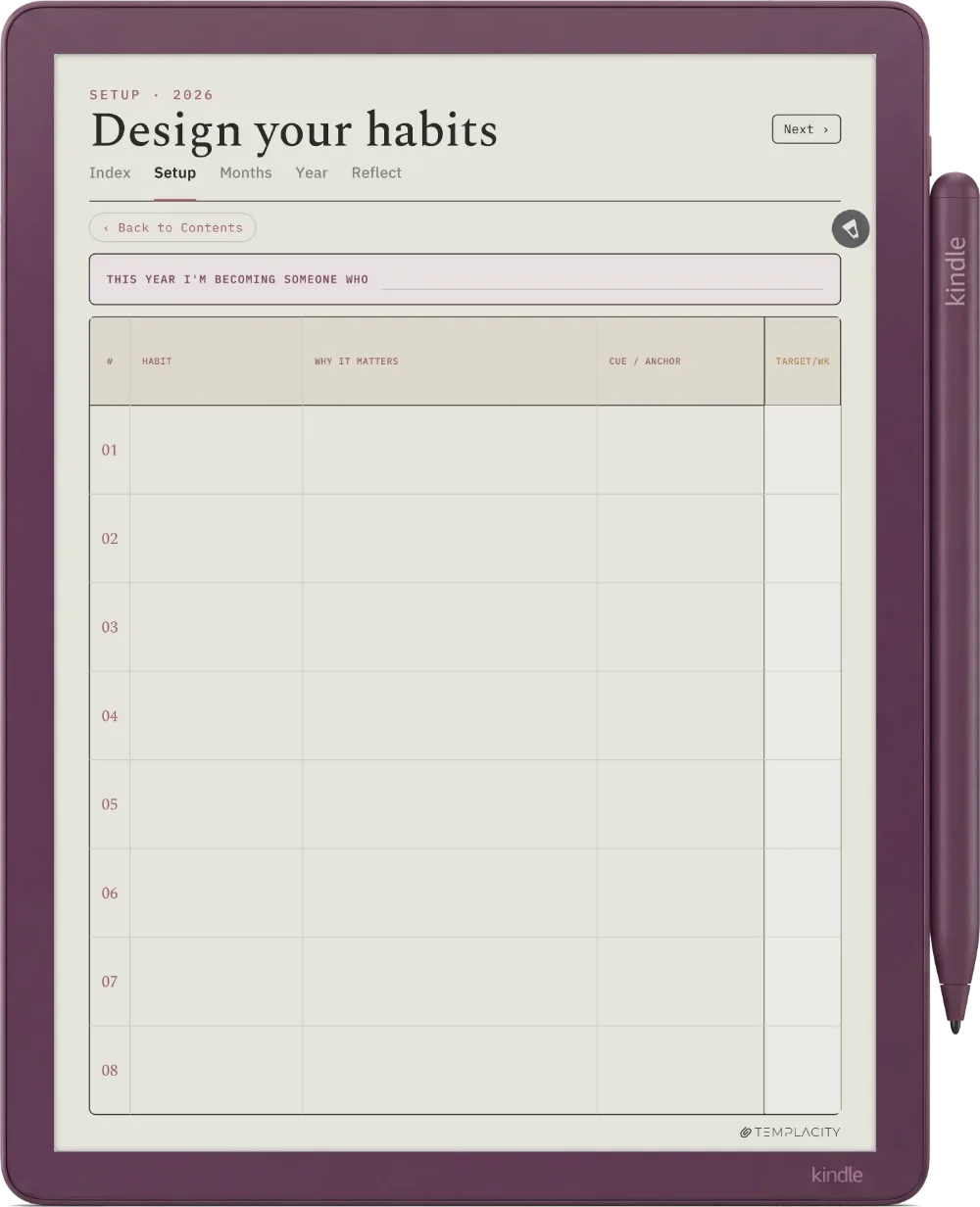 The Planner · Habit Tracker Kindle Scribe Colorsoft page 4