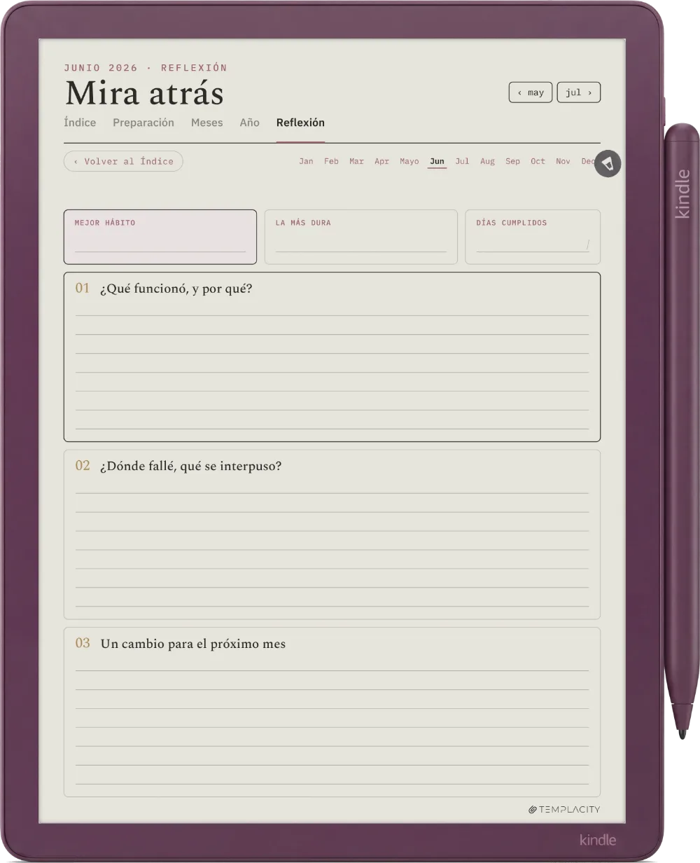 The Planner · Seguimiento de hábitos Kindle Scribe Colorsoft página 5