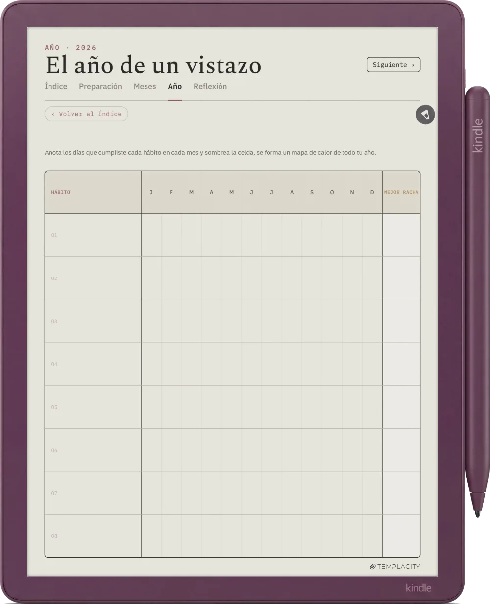 The Planner · Seguimiento de hábitos Kindle Scribe Colorsoft página 3