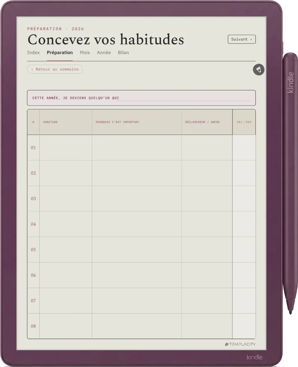 The Planner · Habit Tracker Kindle Scribe Colorsoft page 4