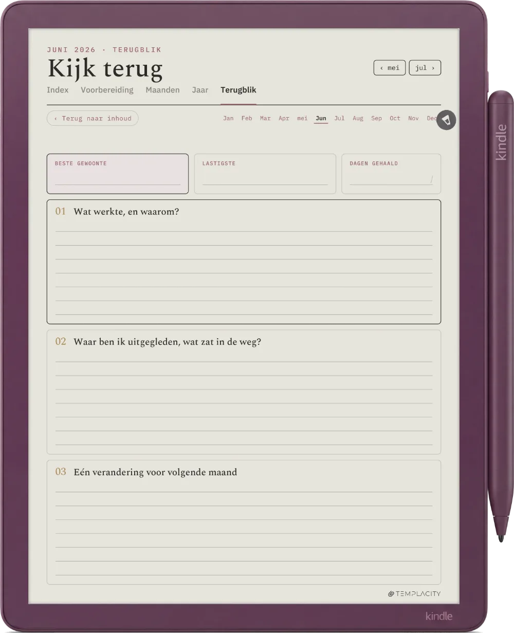 The Planner · Habit Tracker Kindle Scribe Colorsoft pagina 5