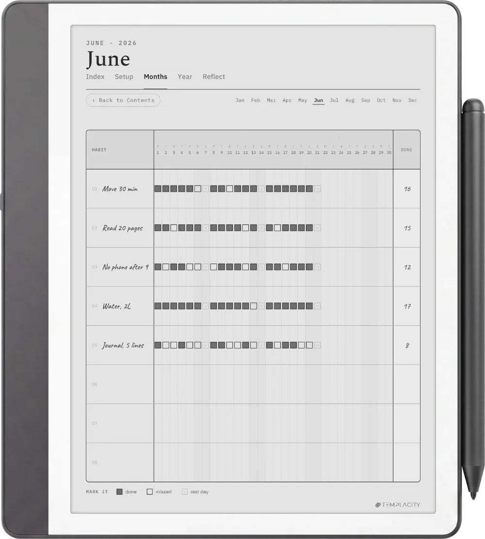 The Planner on the Kindle Scribe