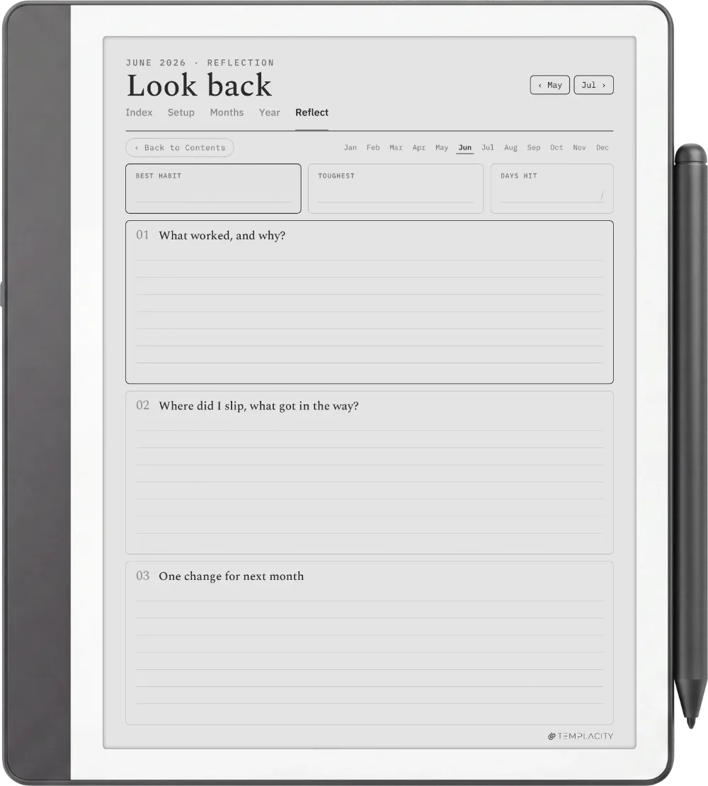 The Planner · Habit Tracker Kindle Scribe page 5