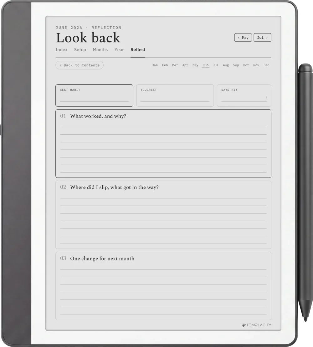 The Planner · Habit Tracker Kindle Scribe page 5