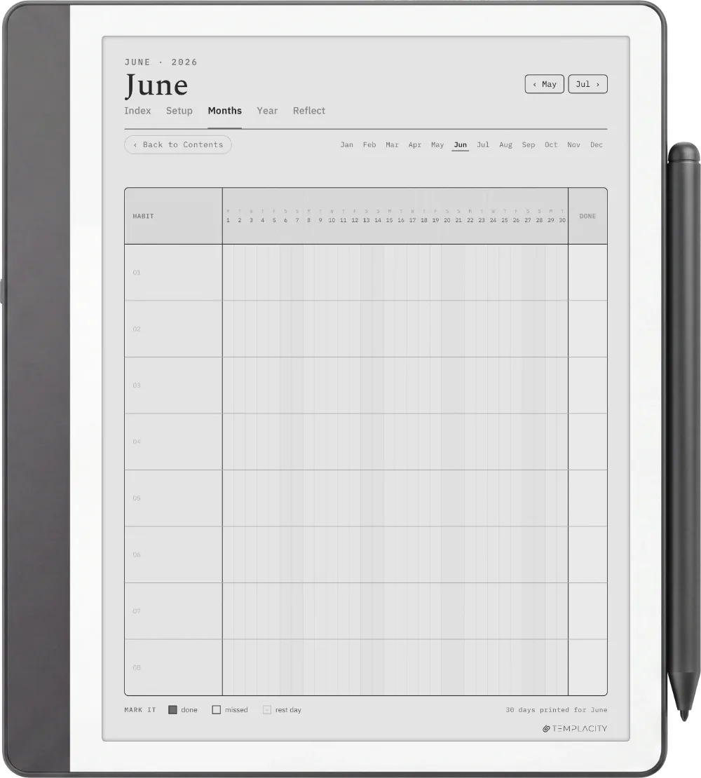 The Planner The Month