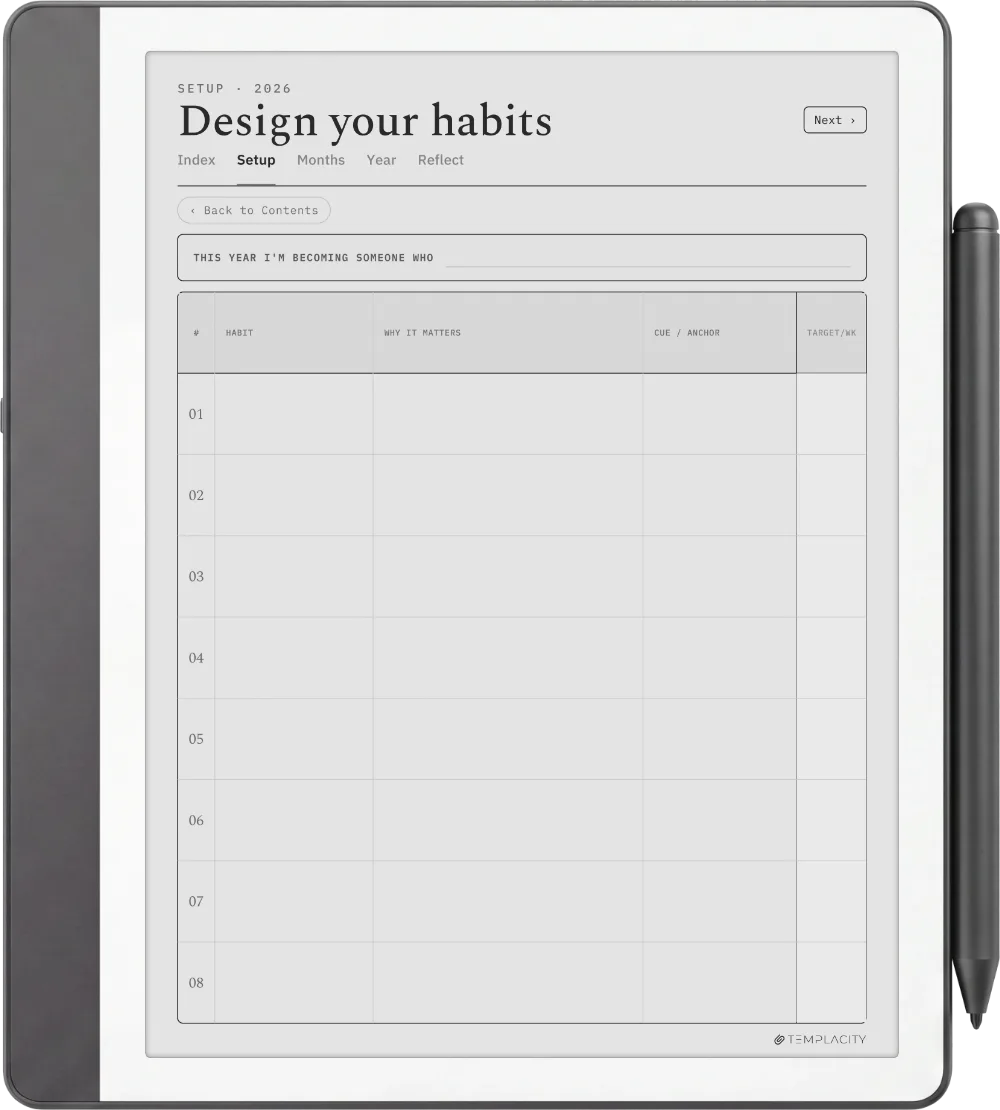 The Planner · Habit Tracker Kindle Scribe page 4