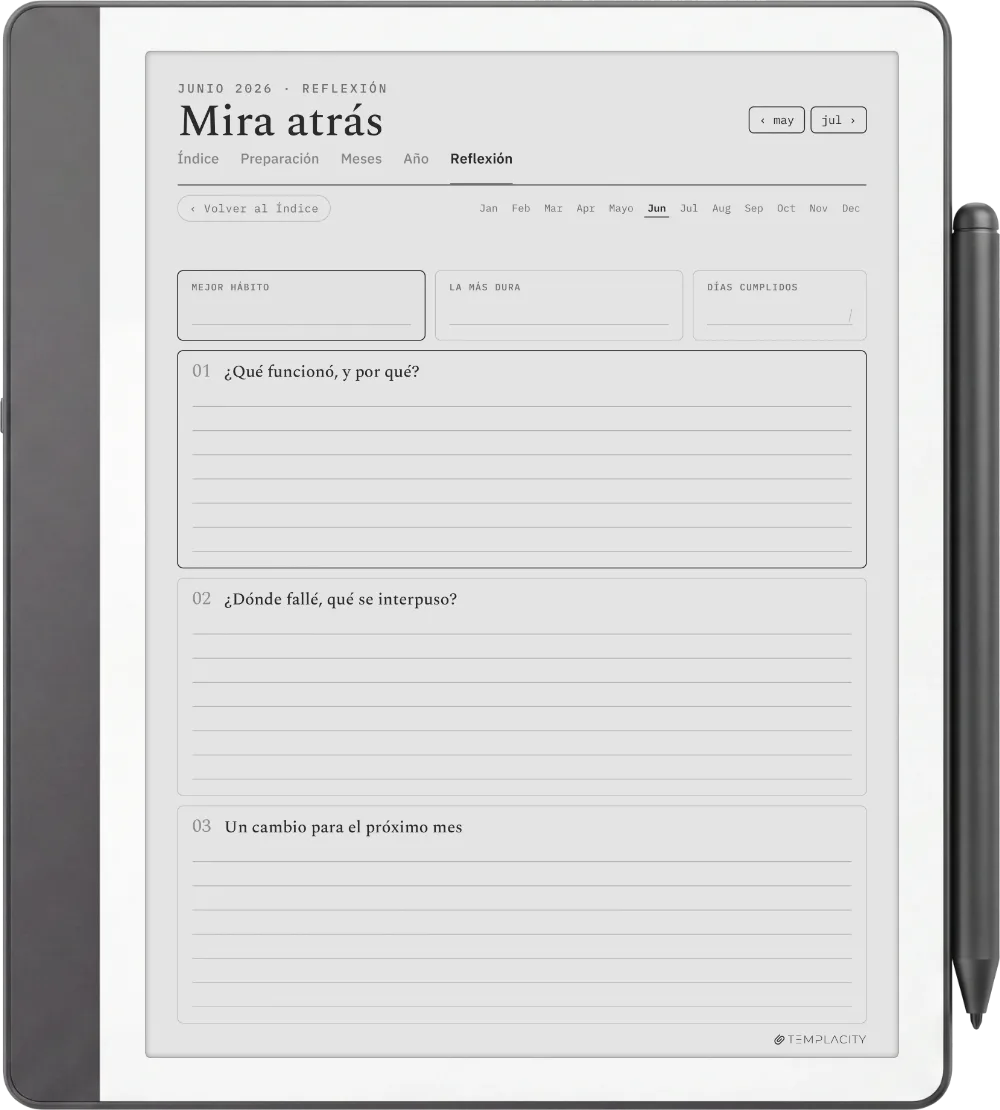 The Planner · Seguimiento de hábitos Kindle Scribe página 5