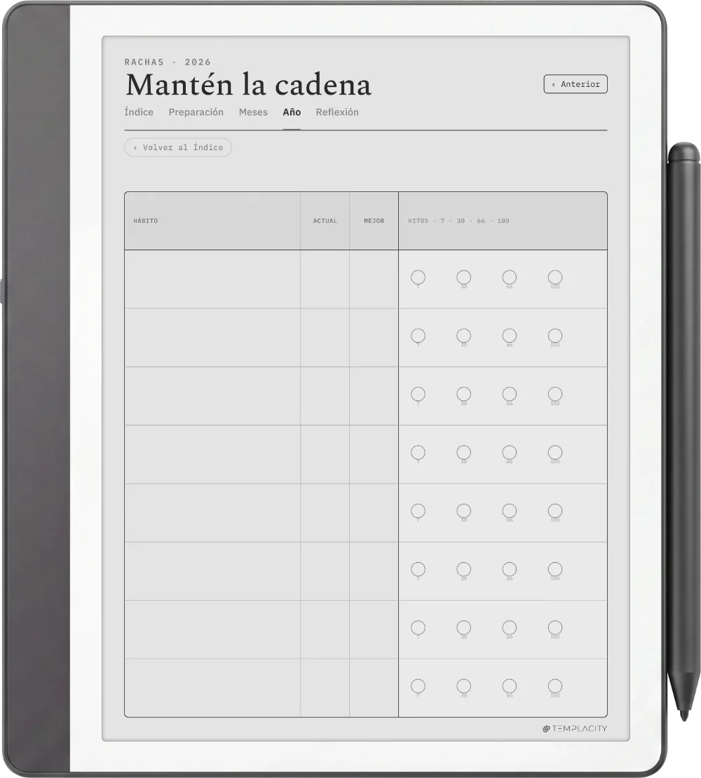 The Planner · Seguimiento de hábitos Kindle Scribe página 2