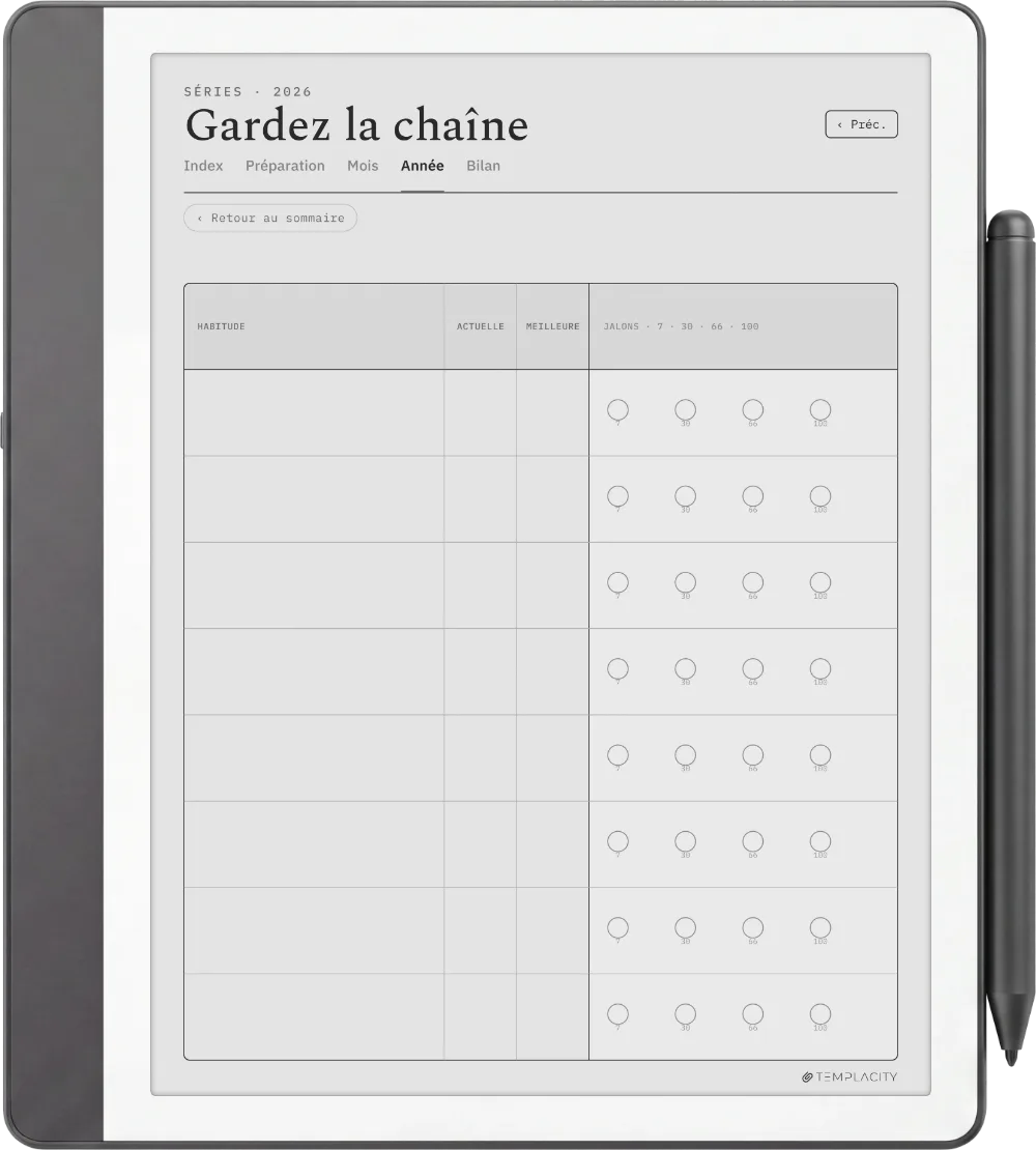The Planner · Habit Tracker Kindle Scribe page 2