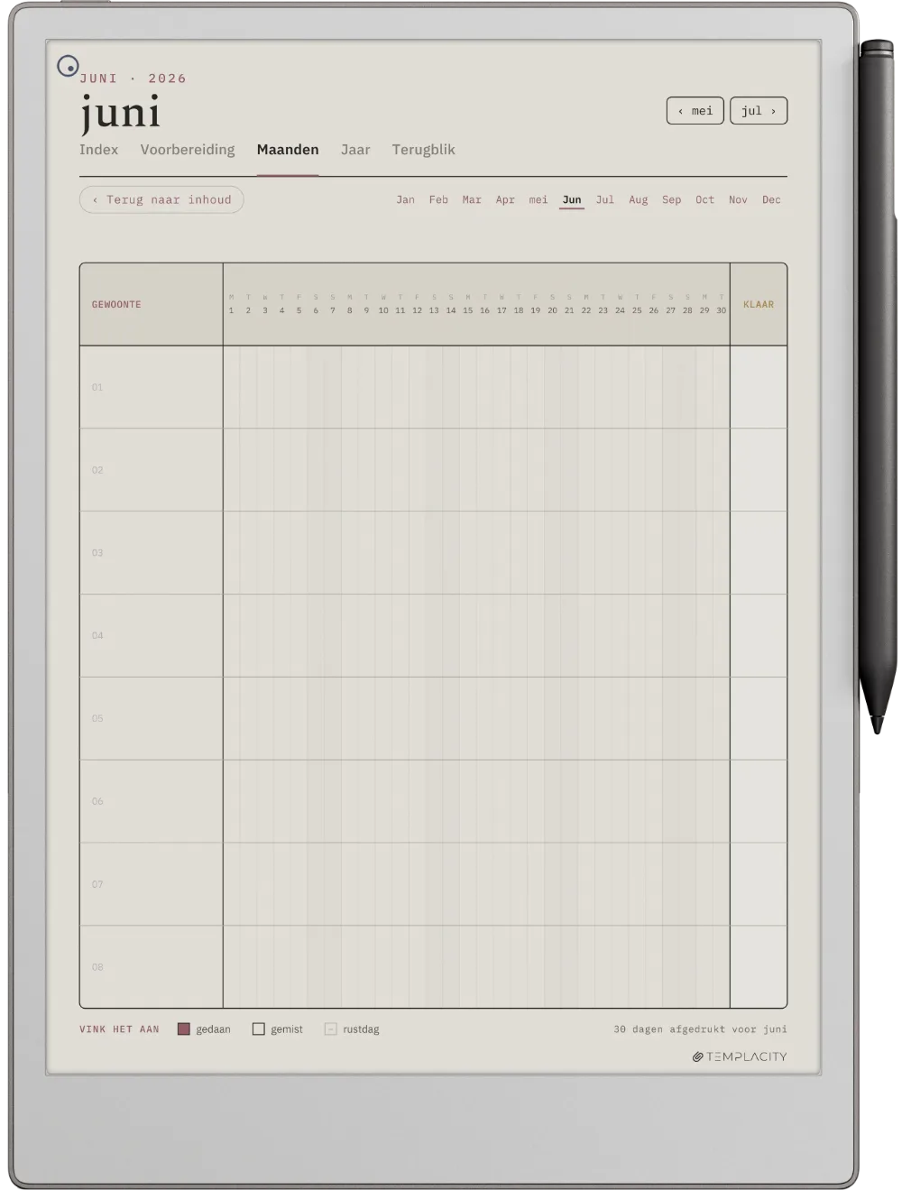 The Planner De maand